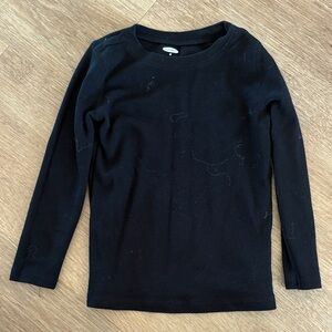 Boys Old Navy 5T Long Sleeve Black Thermal